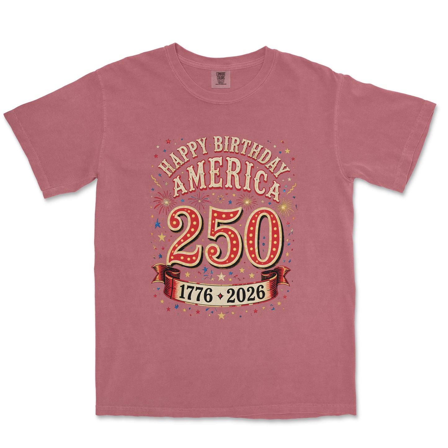 Happy Birthday America 250 Fireworks Shirt