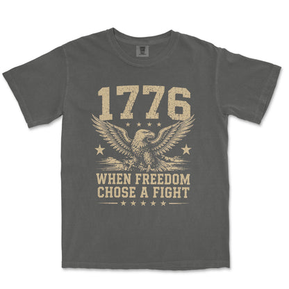 1776 When Freedom Chose A Fight Vintage Eagle Shirt