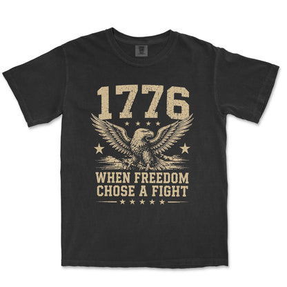 1776 When Freedom Chose A Fight Vintage Eagle Shirt