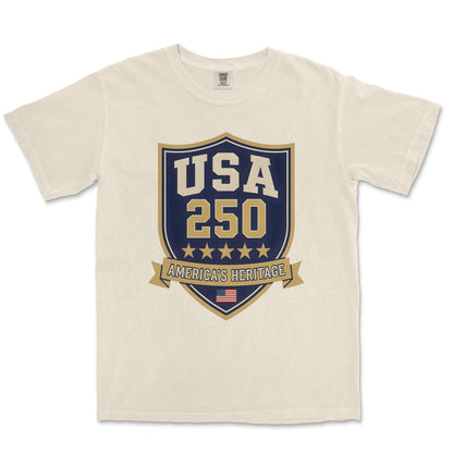USA 250 Varsity Collegiate Shield America Heritage Shirt