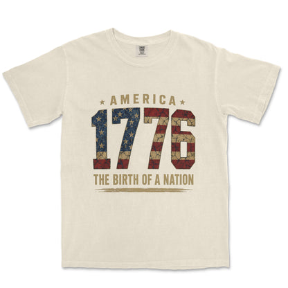 1776 Birth of a Nation Bold Typography Shirt