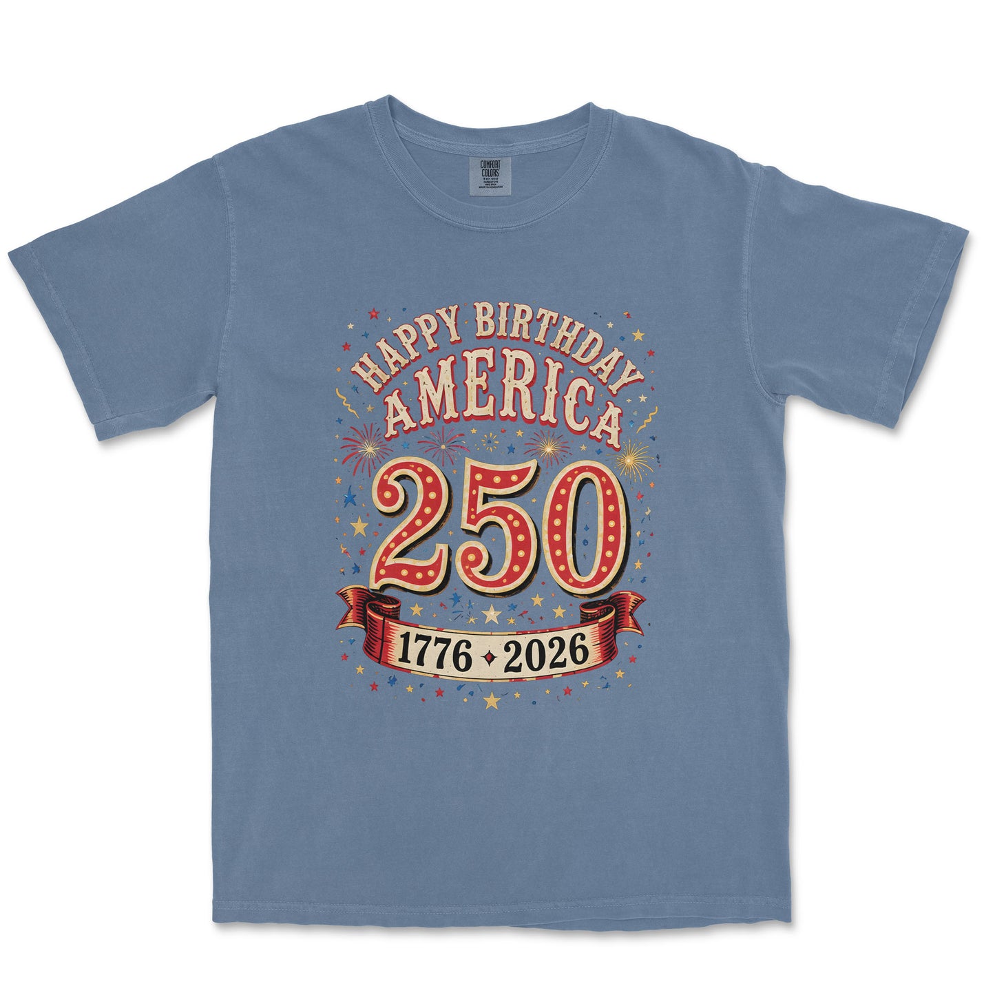 Happy Birthday America 250 Fireworks Shirt