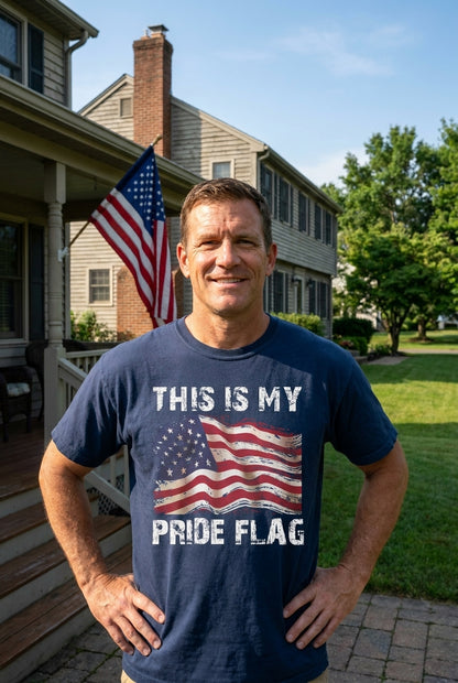 This Is My Pride Flag USA Patriotic Stars and Stripes Authentic Vintage Shirt