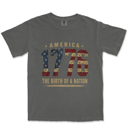 1776 Birth of a Nation Bold Typography Shirt