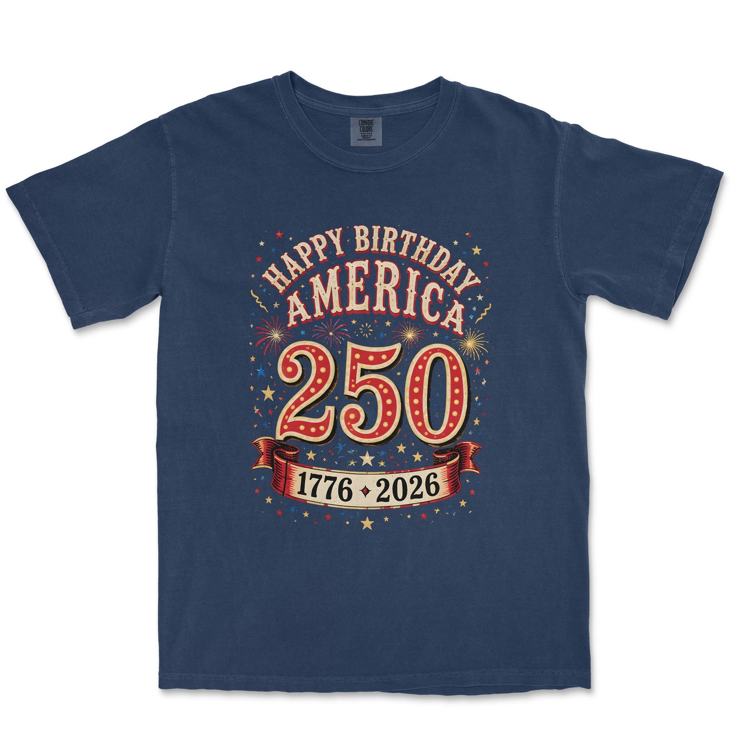 Happy Birthday America 250 Fireworks Shirt