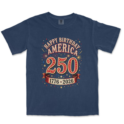 Happy Birthday America 250 Fireworks Shirt