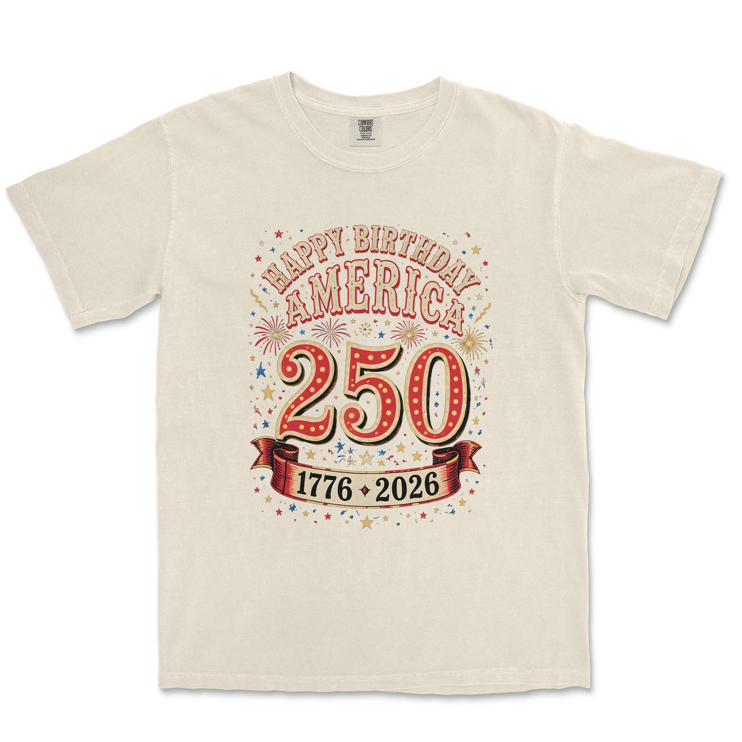 Happy Birthday America 250 Fireworks Shirt