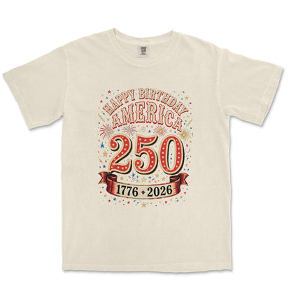 Happy Birthday America 250 Fireworks Shirt