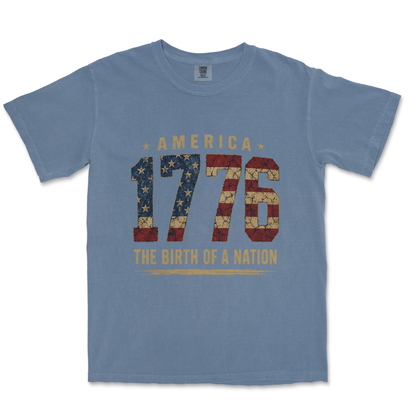 1776 Birth of a Nation Bold Typography Shirt