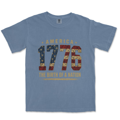 1776 Birth of a Nation Bold Typography Shirt