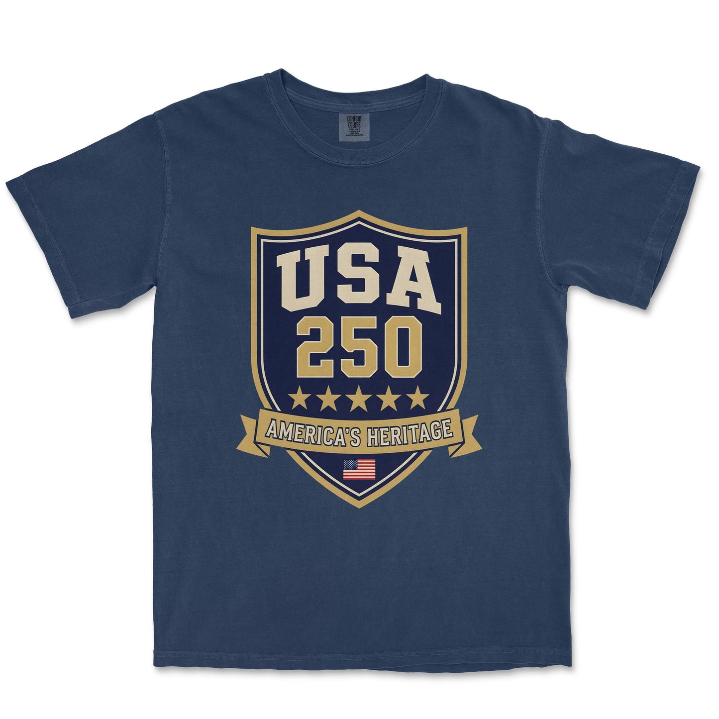 USA 250 Varsity Collegiate Shield America Heritage Shirt
