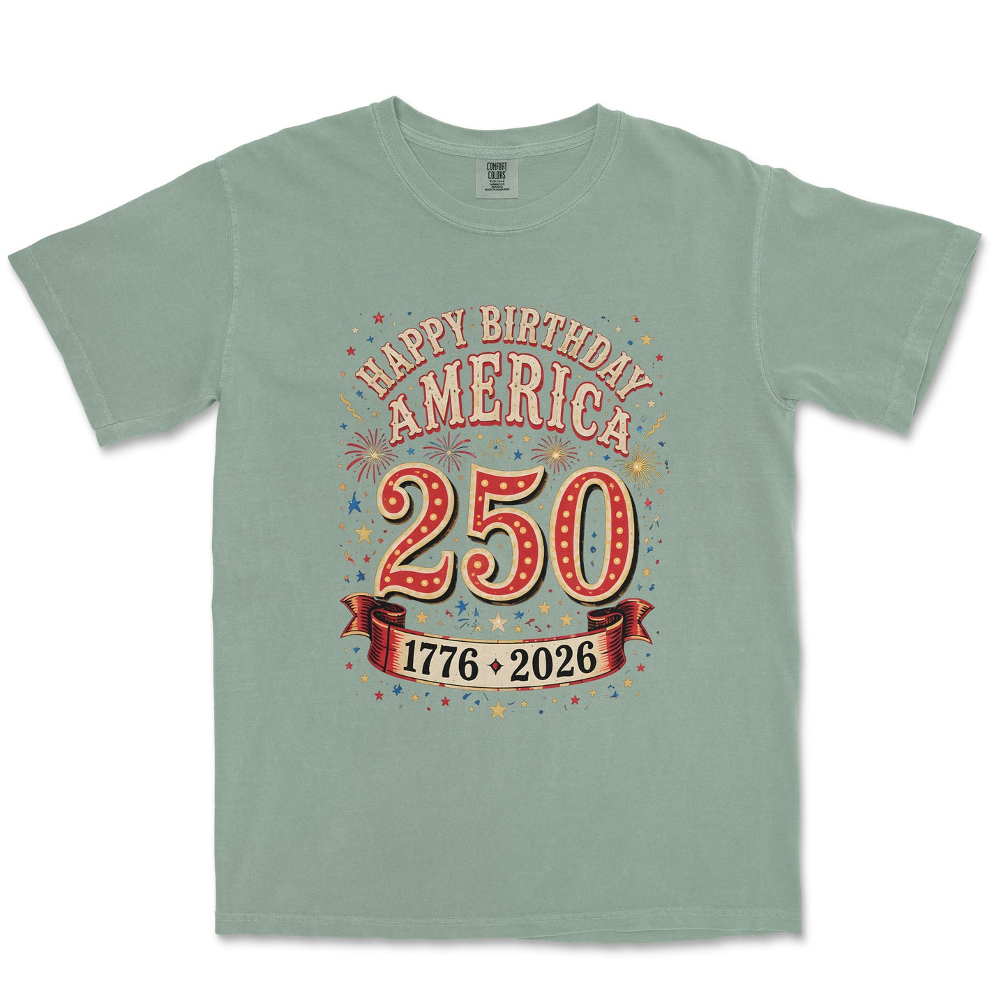 Happy Birthday America 250 Fireworks Shirt