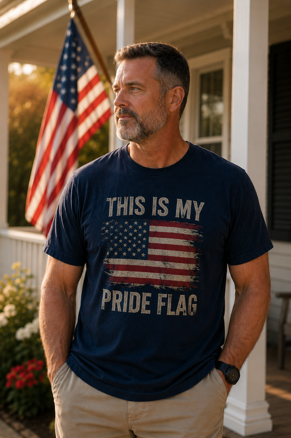 This Is My Pride Flag Patriotic Vintage Shirt