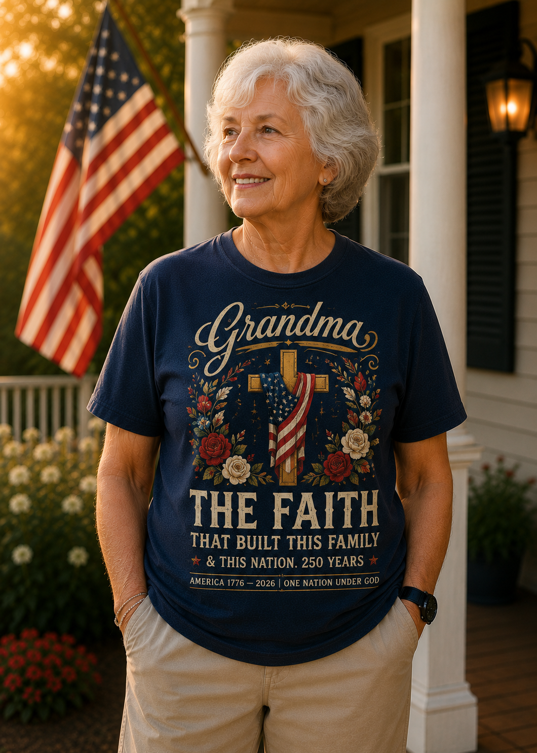 The Faith That Built Us: Grandma’s 250th Anniversary Tee