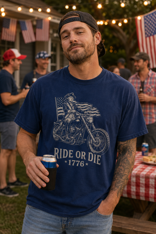 Washington On A Motorcycle — Ride Or Die 1776