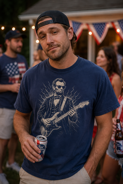 Abraham Lincoln Playing Electric Guitar