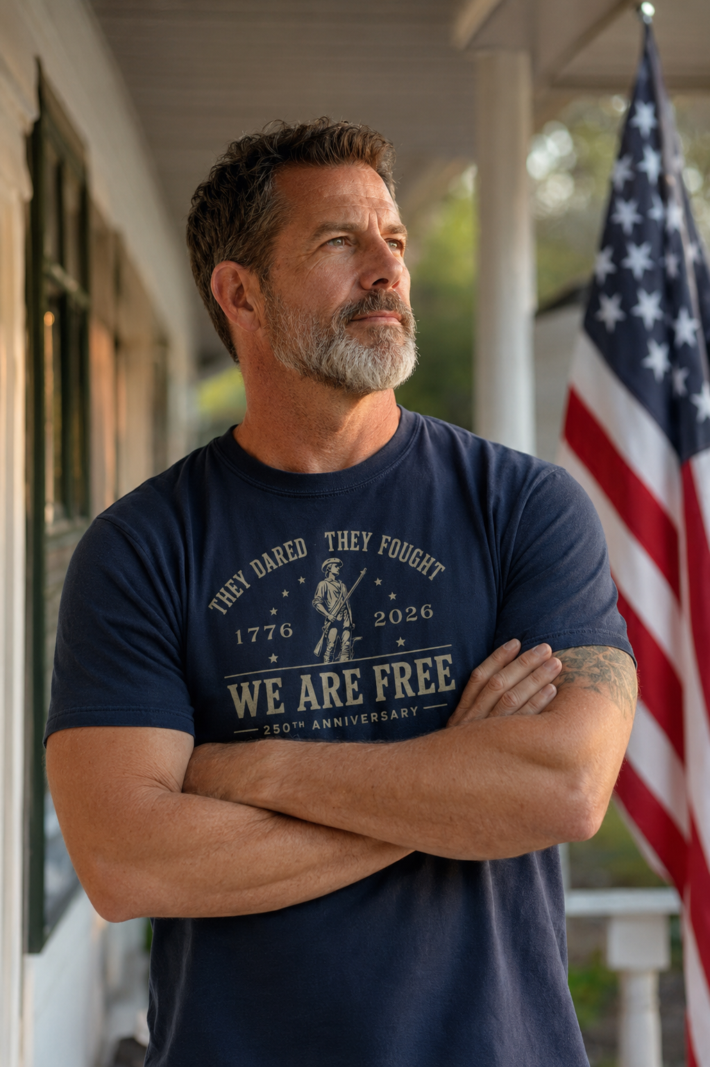 They Dared They Fought We Are Free 250th Anniversary Patriotic Shirt