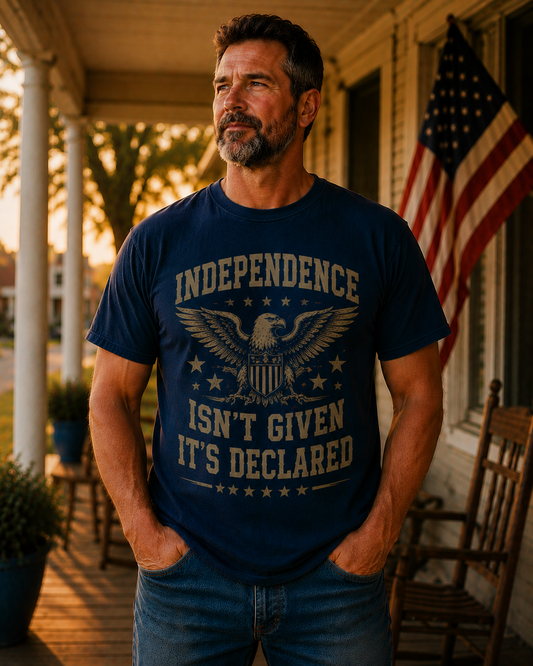 Independence Isn't Given It's Declared Patriotic Shirt