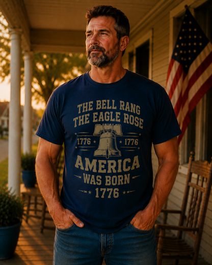 The Bell Rang The Eagle Rose America Was Born 1776 Shirt
