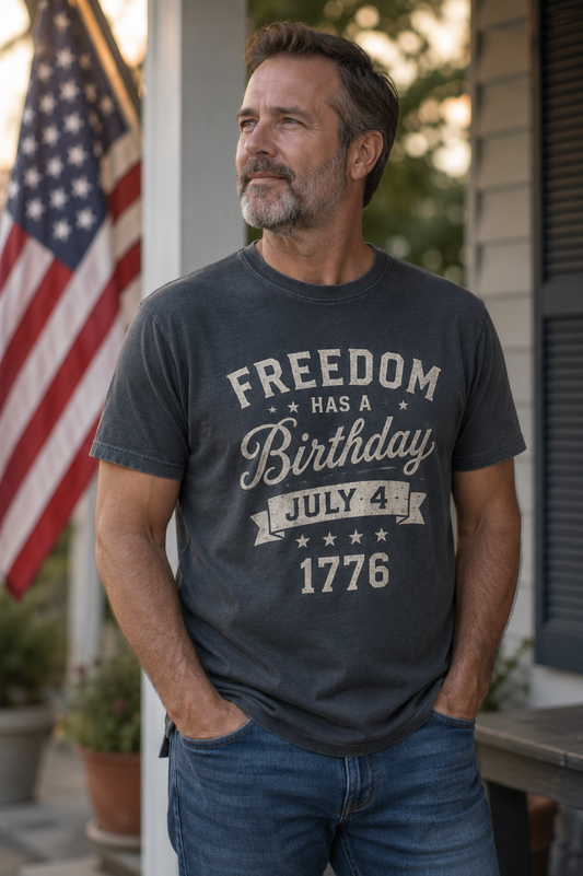 Freedom Has A Birthday July 4 1776 Patriotic Shirt