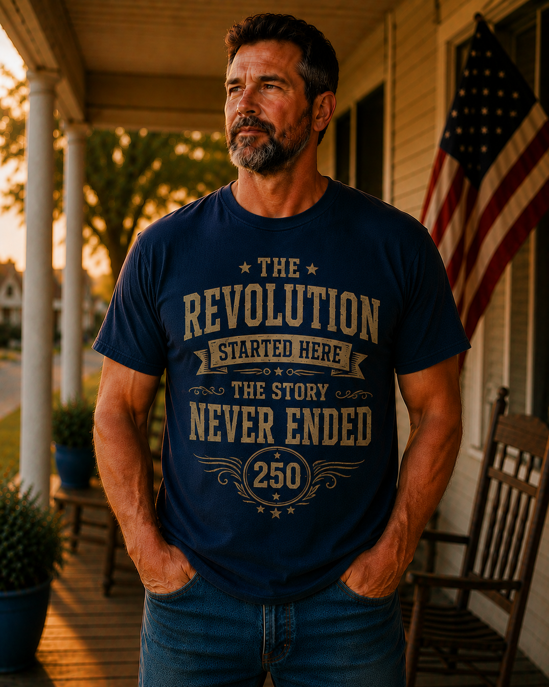 The Revolution Started Here 250 Years Patriotic Shirt