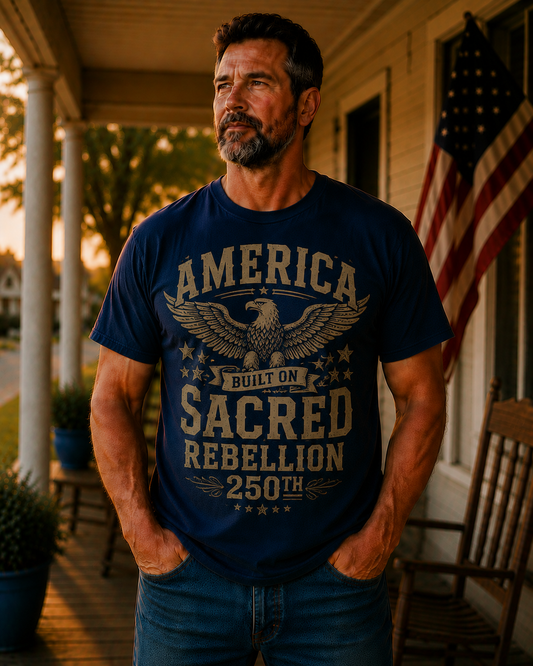 America Built On Sacred Rebellion 250th Anniversary Shirt