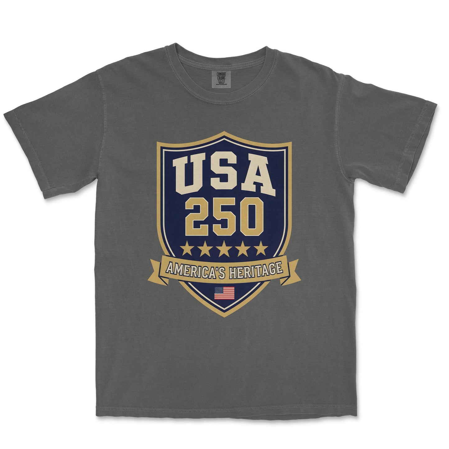 USA 250 Varsity Collegiate Shield America Heritage Shirt