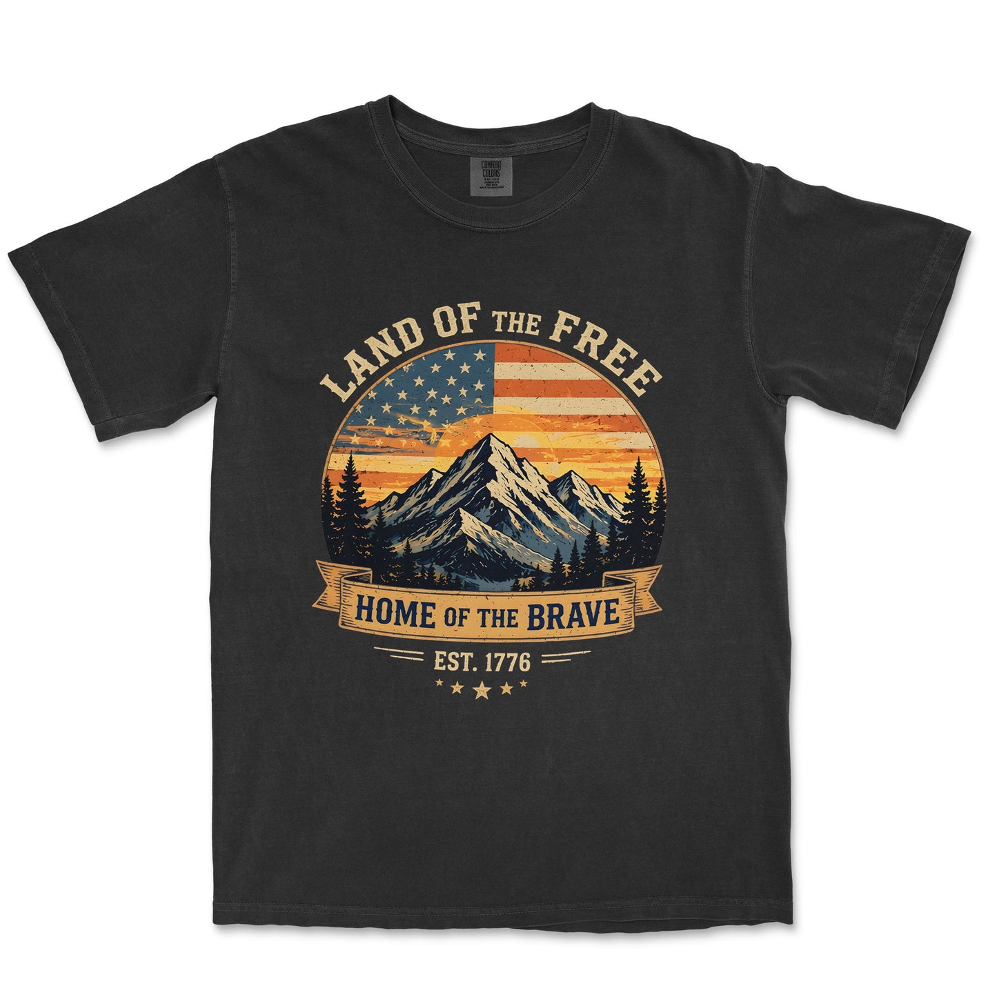 Land of the Free Home of the Brave Mountain Shirt