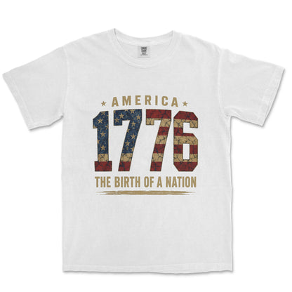 1776 Birth of a Nation Bold Typography Shirt