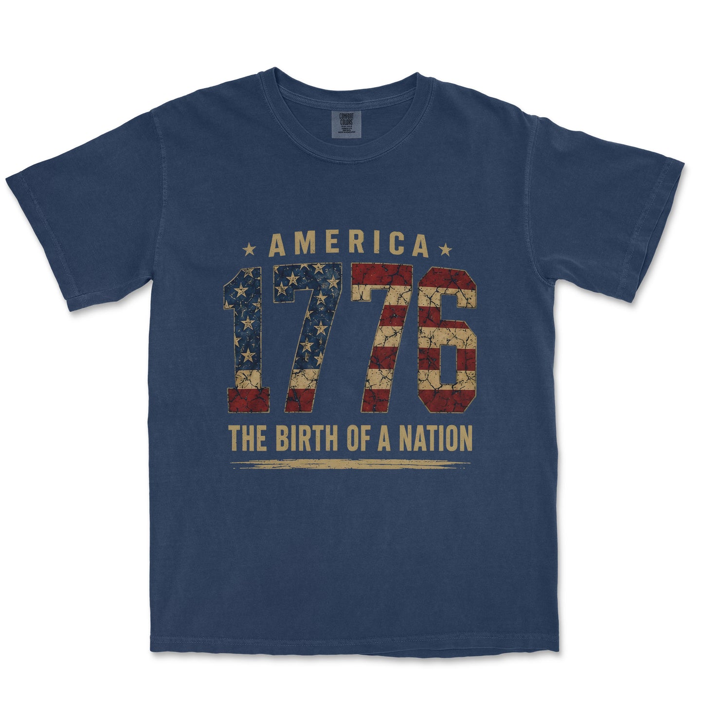 1776 Birth of a Nation Bold Typography Shirt