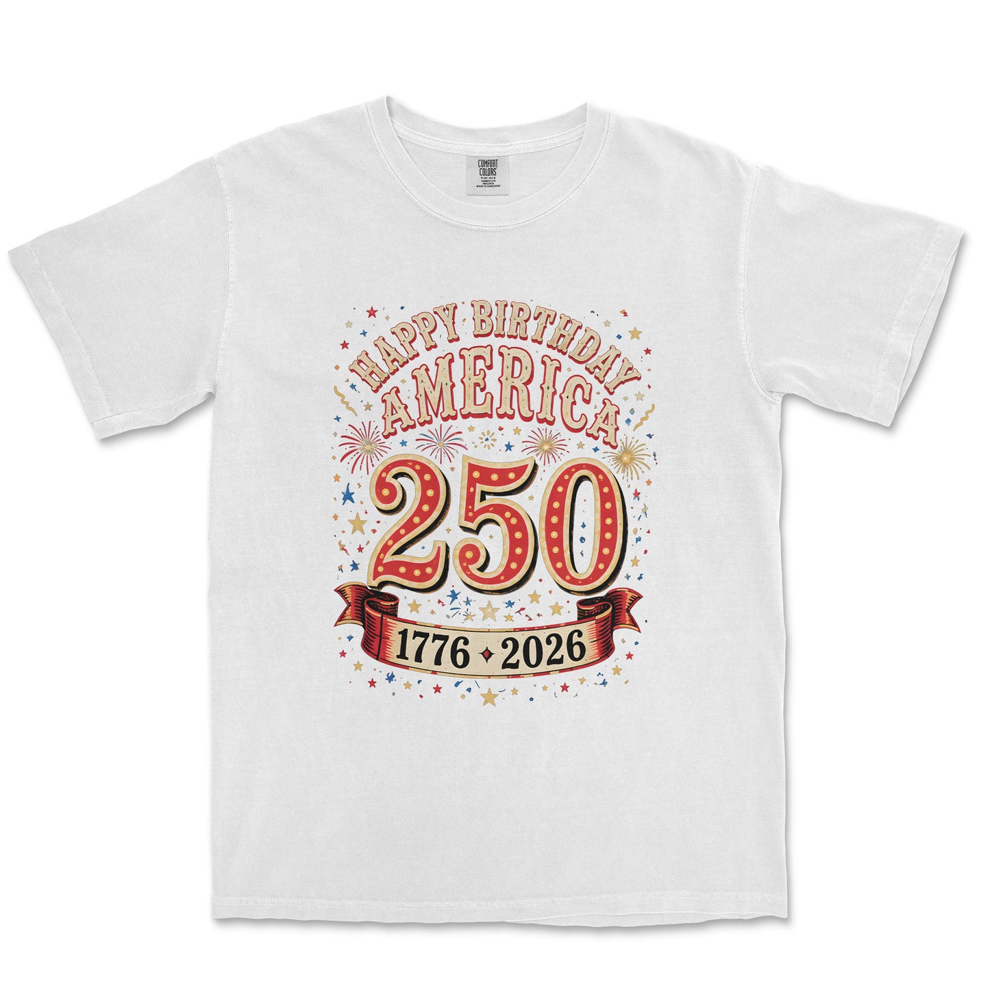 Happy Birthday America 250 Fireworks Shirt