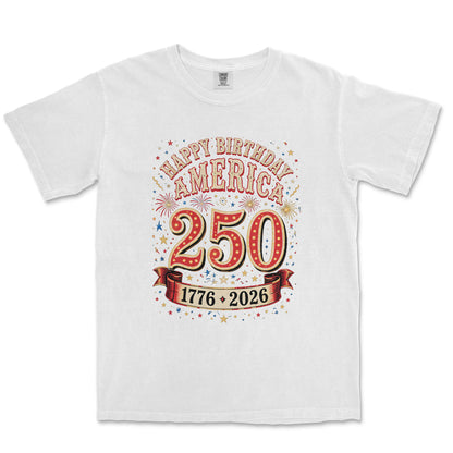 Happy Birthday America 250 Fireworks Shirt