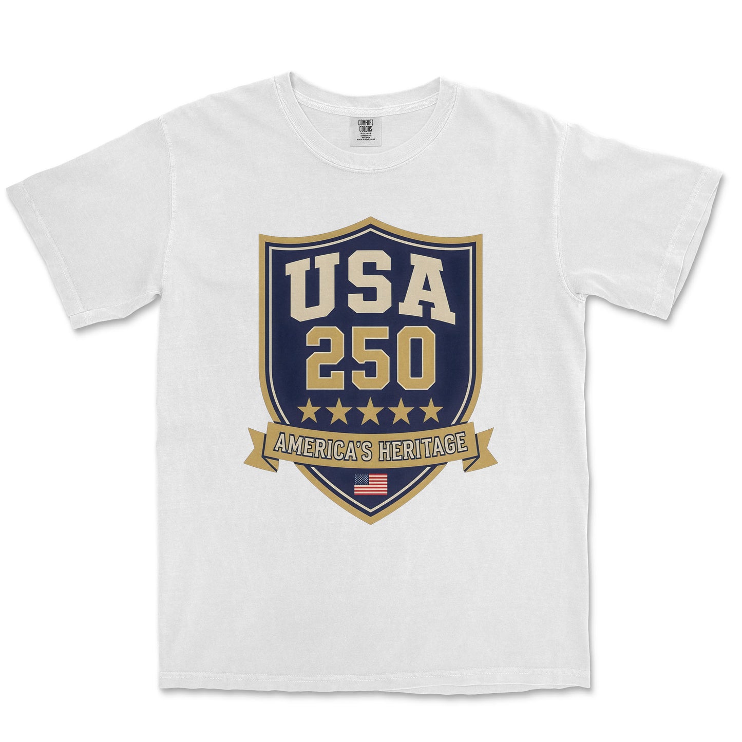 USA 250 Varsity Collegiate Shield America Heritage Shirt